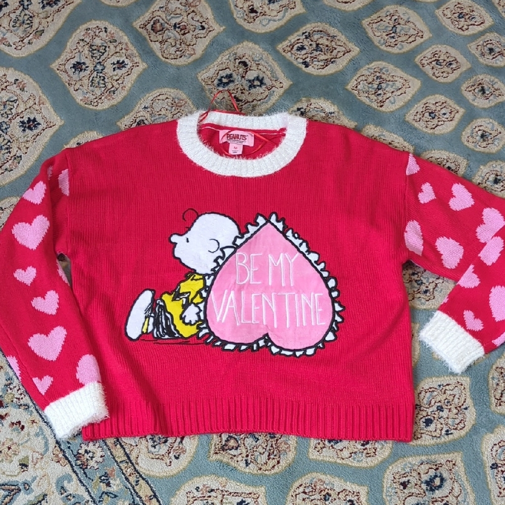 Peanuts Worldwide Women's Valentine  Sweater NWOT